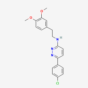 6-(4-chlorophenyl)-N-[2-(3,4-dimethoxyphenyl)ethyl]pyridazin-3-amine