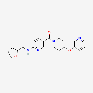 5-{[4-(pyridin-3-yloxy)piperidin-1-yl]carbonyl}-N-(tetrahydrofuran-2-ylmethyl)pyridin-2-amine