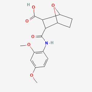 3-{[(2,4-dimethoxyphenyl)amino]carbonyl}-7-oxabicyclo[2.2.1]heptane-2-carboxylic acid