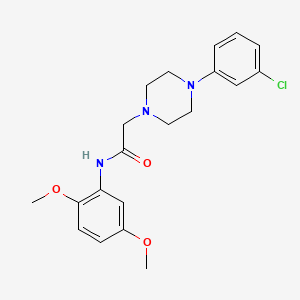 2-[4-(3-chlorophenyl)piperazin-1-yl]-N-(2,5-dimethoxyphenyl)acetamide