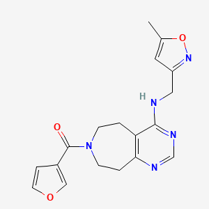 7-(3-furoyl)-N-[(5-methylisoxazol-3-yl)methyl]-6,7,8,9-tetrahydro-5H-pyrimido[4,5-d]azepin-4-amine