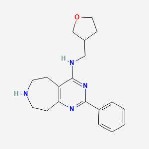 2-phenyl-N-(tetrahydrofuran-3-ylmethyl)-6,7,8,9-tetrahydro-5H-pyrimido[4,5-d]azepin-4-amine