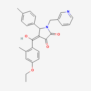 4-(4-ethoxy-2-methylbenzoyl)-3-hydroxy-5-(4-methylphenyl)-1-[(pyridin-3-yl)methyl]-2,5-dihydro-1H-pyrrol-2-one