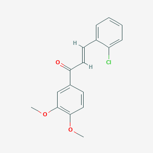 molecular formula C17H15ClO3 B5281915 (e)-2-Chloro-3',4'-dimethoxychalcone 