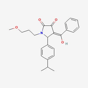 4-benzoyl-3-hydroxy-1-(3-methoxypropyl)-5-[4-(propan-2-yl)phenyl]-2,5-dihydro-1H-pyrrol-2-one