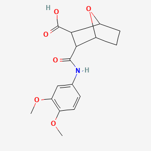 3-[(3,4-DIMETHOXYANILINO)CARBONYL]-7-OXABICYCLO[2.2.1]HEPTANE-2-CARBOXYLIC ACID