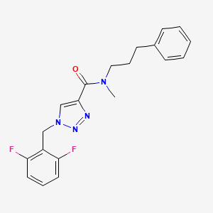 1-(2,6-difluorobenzyl)-N-methyl-N-(3-phenylpropyl)-1H-1,2,3-triazole-4-carboxamide