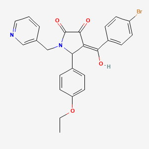 4-(4-bromobenzoyl)-5-(4-ethoxyphenyl)-3-hydroxy-1-(3-pyridinylmethyl)-1,5-dihydro-2H-pyrrol-2-one