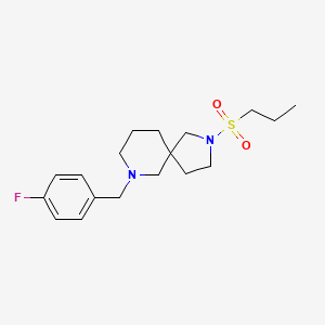 7-(4-fluorobenzyl)-2-(propylsulfonyl)-2,7-diazaspiro[4.5]decane