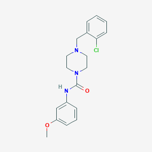 4-[(2-chlorophenyl)methyl]-N-(3-methoxyphenyl)piperazine-1-carboxamide