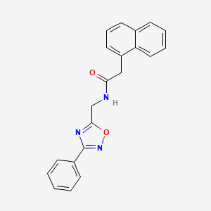 2-(1-naphthyl)-N-[(3-phenyl-1,2,4-oxadiazol-5-yl)methyl]acetamide