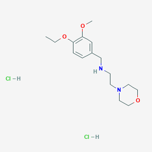 N-[(4-ethoxy-3-methoxyphenyl)methyl]-2-morpholin-4-ylethanamine;dihydrochloride