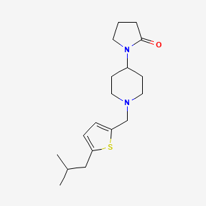 1-{1-[(5-isobutyl-2-thienyl)methyl]piperidin-4-yl}pyrrolidin-2-one