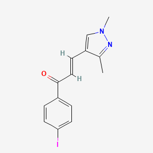 (E)-3-(1,3-DIMETHYL-1H-PYRAZOL-4-YL)-1-(4-IODOPHENYL)-2-PROPEN-1-ONE