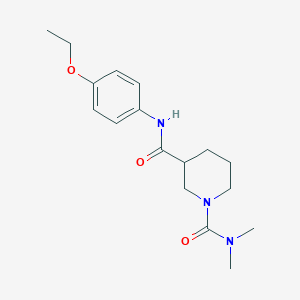 molecular formula C17H25N3O3 B5282196 N~3~-(4-ethoxyphenyl)-N~1~,N~1~-dimethylpiperidine-1,3-dicarboxamide 