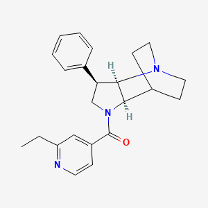 (2-ethylpyridin-4-yl)-[(2R,3R,6R)-3-phenyl-1,5-diazatricyclo[5.2.2.02,6]undecan-5-yl]methanone