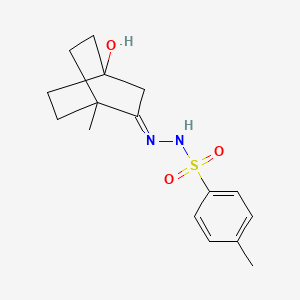 N-[(E)-(4-hydroxy-1-methyl-2-bicyclo[2.2.2]octanylidene)amino]-4-methylbenzenesulfonamide