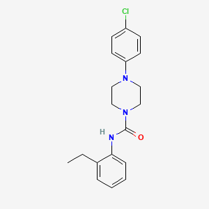 molecular formula C19H22ClN3O B5282270 4-(4-chlorophenyl)-N-(2-ethylphenyl)piperazine-1-carboxamide 