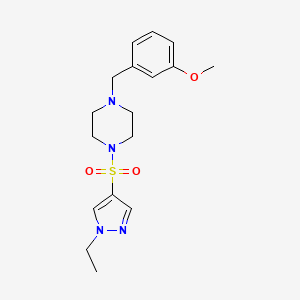 1-[(1-ETHYL-1H-PYRAZOL-4-YL)SULFONYL]-4-[(3-METHOXYPHENYL)METHYL]PIPERAZINE