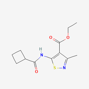 ethyl 5-[(cyclobutylcarbonyl)amino]-3-methyl-4-isothiazolecarboxylate