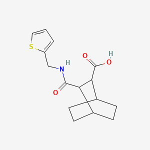 3-[(Thiophen-2-ylmethyl)carbamoyl]bicyclo[2.2.2]octane-2-carboxylic acid