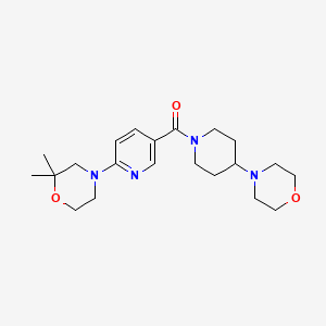 2,2-dimethyl-4-{5-[(4-morpholin-4-ylpiperidin-1-yl)carbonyl]pyridin-2-yl}morpholine