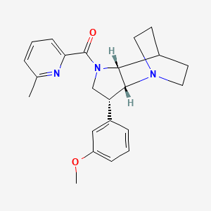 [(2R,3R,6R)-3-(3-methoxyphenyl)-1,5-diazatricyclo[5.2.2.02,6]undecan-5-yl]-(6-methylpyridin-2-yl)methanone