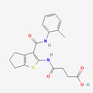 4-OXO-4-{[3-(2-TOLUIDINOCARBONYL)-5,6-DIHYDRO-4H-CYCLOPENTA[B]THIOPHEN-2-YL]AMINO}BUTANOIC ACID