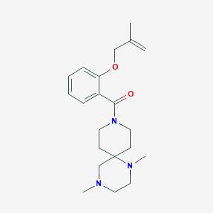 1,4-dimethyl-9-{2-[(2-methylprop-2-en-1-yl)oxy]benzoyl}-1,4,9-triazaspiro[5.5]undecane