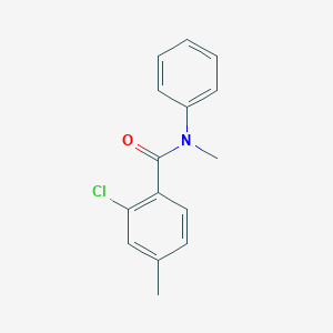 molecular formula C15H14ClNO B5282463 2-chloro-N,4-dimethyl-N-phenylbenzamide 