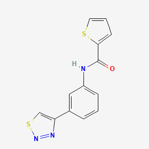 N-[3-(1,2,3-thiadiazol-4-yl)phenyl]thiophene-2-carboxamide