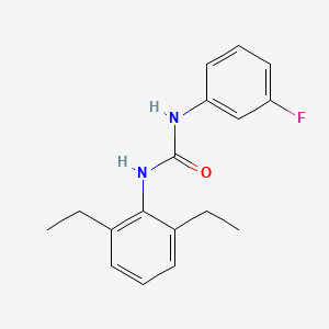 molecular formula C17H19FN2O B5282512 1-(2,6-Diethylphenyl)-3-(3-fluorophenyl)urea CAS No. 899015-91-9