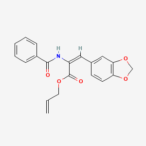 molecular formula C20H17NO5 B5282597 allyl 3-(1,3-benzodioxol-5-yl)-2-(benzoylamino)acrylate 