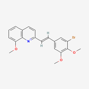 2-[2-(3-bromo-4,5-dimethoxyphenyl)vinyl]-8-methoxyquinoline