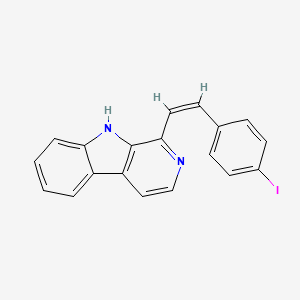 1-[(Z)-2-(4-iodophenyl)ethenyl]-9H-pyrido[3,4-b]indole