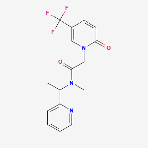 N-methyl-2-[2-oxo-5-(trifluoromethyl)pyridin-1(2H)-yl]-N-(1-pyridin-2-ylethyl)acetamide