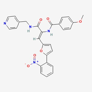 4-methoxy-N-(2-[5-(2-nitrophenyl)-2-furyl]-1-{[(4-pyridinylmethyl)amino]carbonyl}vinyl)benzamide