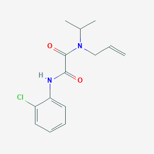 molecular formula C14H17ClN2O2 B5282655 N-allyl-N'-(2-chlorophenyl)-N-isopropylethanediamide 