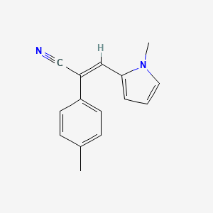 (2E)-2-(4-methylphenyl)-3-(1-methyl-1H-pyrrol-2-yl)prop-2-enenitrile