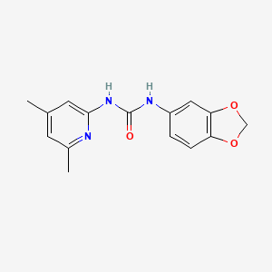 N-(1,3-BENZODIOXOL-5-YL)-N'-(4,6-DIMETHYL-2-PYRIDYL)UREA