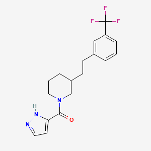 1-(1H-pyrazol-3-ylcarbonyl)-3-{2-[3-(trifluoromethyl)phenyl]ethyl}piperidine