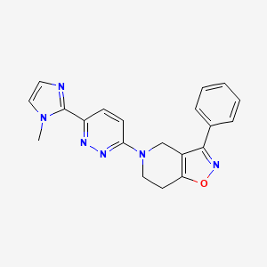 5-[6-(1-methyl-1H-imidazol-2-yl)pyridazin-3-yl]-3-phenyl-4,5,6,7-tetrahydroisoxazolo[4,5-c]pyridine