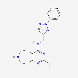 2-ethyl-N-[(2-phenyl-2H-1,2,3-triazol-4-yl)methyl]-6,7,8,9-tetrahydro-5H-pyrimido[4,5-d]azepin-4-amine dihydrochloride