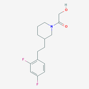 2-{3-[2-(2,4-difluorophenyl)ethyl]-1-piperidinyl}-2-oxoethanol