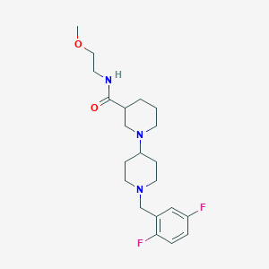 1'-(2,5-difluorobenzyl)-N-(2-methoxyethyl)-1,4'-bipiperidine-3-carboxamide