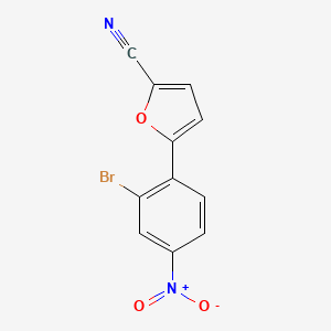 molecular formula C11H5BrN2O3 B5282871 5-(2-Bromo-4-nitrophenyl)furan-2-carbonitrile 