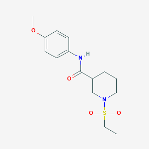 1-(ethylsulfonyl)-N-(4-methoxyphenyl)-3-piperidinecarboxamide