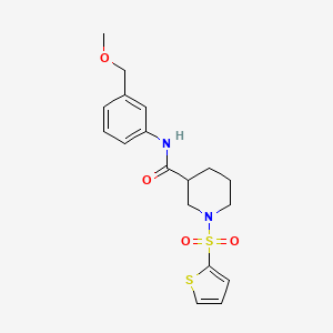 N-[3-(methoxymethyl)phenyl]-1-(2-thienylsulfonyl)-3-piperidinecarboxamide