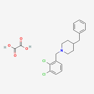 molecular formula C21H23Cl2NO4 B5282909 4-Benzyl-1-[(2,3-dichlorophenyl)methyl]piperidine;oxalic acid 