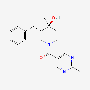 molecular formula C19H23N3O2 B5282925 [(3S,4R)-3-benzyl-4-hydroxy-4-methylpiperidin-1-yl]-(2-methylpyrimidin-5-yl)methanone 